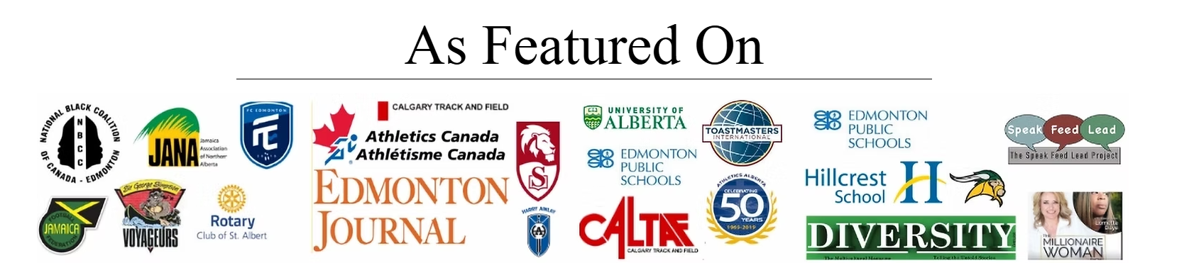 Collage of organizations, media appearances, and community references connected to Lornette Daye.
